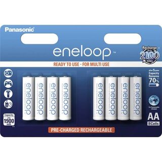 Panasonic Eneloop AA 1900mAh Blister (8 Stck)