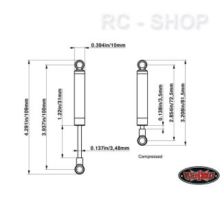 RC4WD 100mm Superlift Superide Scale Stodmpfer