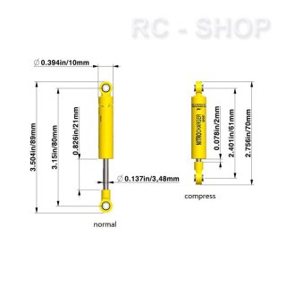 RC4WD 80mm Old Man Emu Nitrocharger Sport Shock by ARB