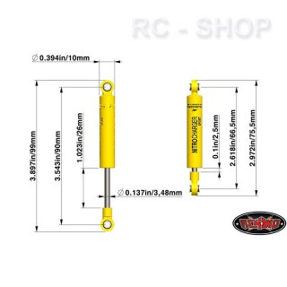 RC4WD 90mm Old Man Emu Nitrocharger Sport Shock by ARB