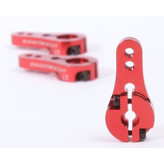 Aluminium Servo Arm 25Z (Kurz) Rot
