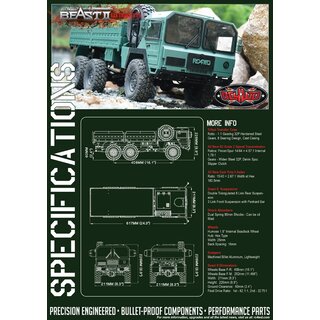 RC4WD Beast II 6x6 Truck RTR